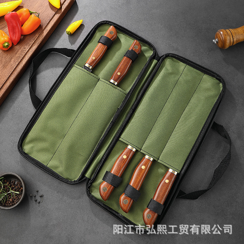 厨房刀具套装西式主厨刀5件套原木柄锤纹料理刀源头工厂跨境菜刀