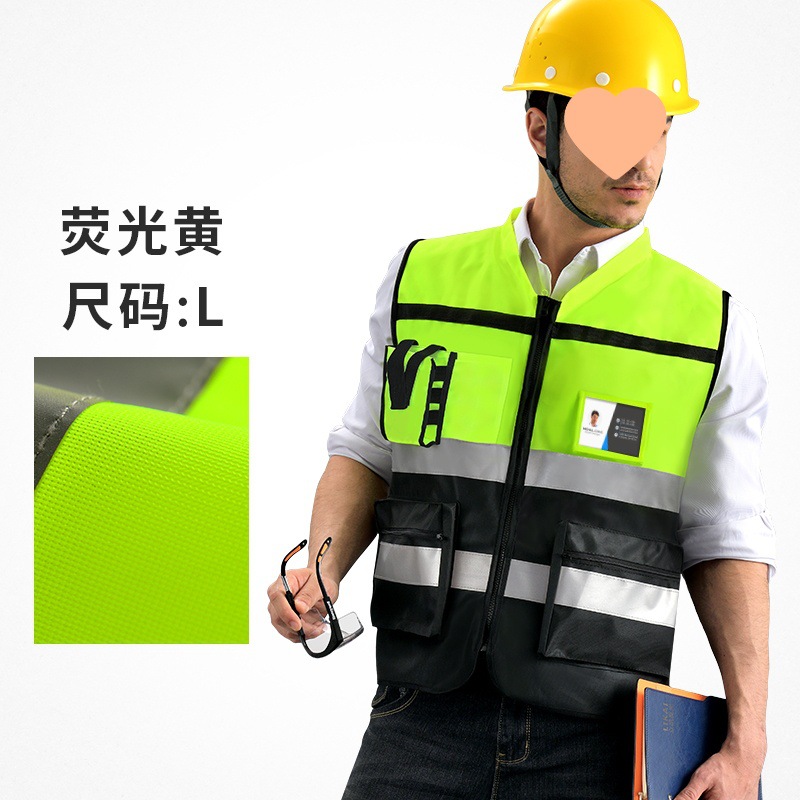 Líder chaleco reflectante de montaje ropa de seguridad construcción chaleco reflector chaqueta de motocicleta chaqueta de montaje tráfico de carreteras