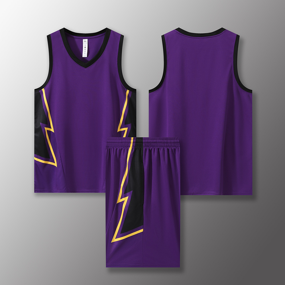 Lq355-purple (flat hem quarter shorts)