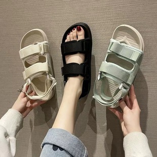 Summer Cross-border New Internet Celebrous TikTok Explosive Casual High-heeled Sandals Men's Fashionable Couple's Double All-match Beach Slippers