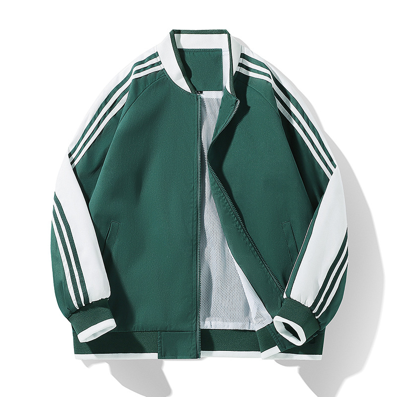 Men's Baseball Jacket in Action