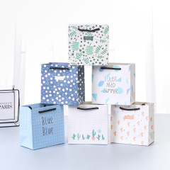 ins禮品袋兒童生日服裝包裝袋創意禮物袋子手提紙袋節精緻小禮袋