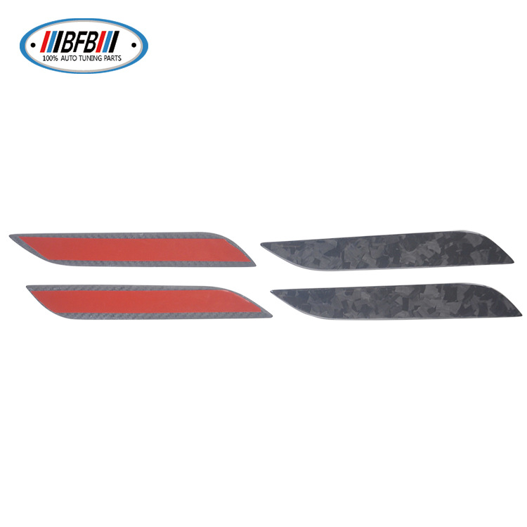 100% Real Carbon Fiber Forged Door Handle Sticker - For Tesla Model S - Exterior Door Handle Modification Accessories Decoration