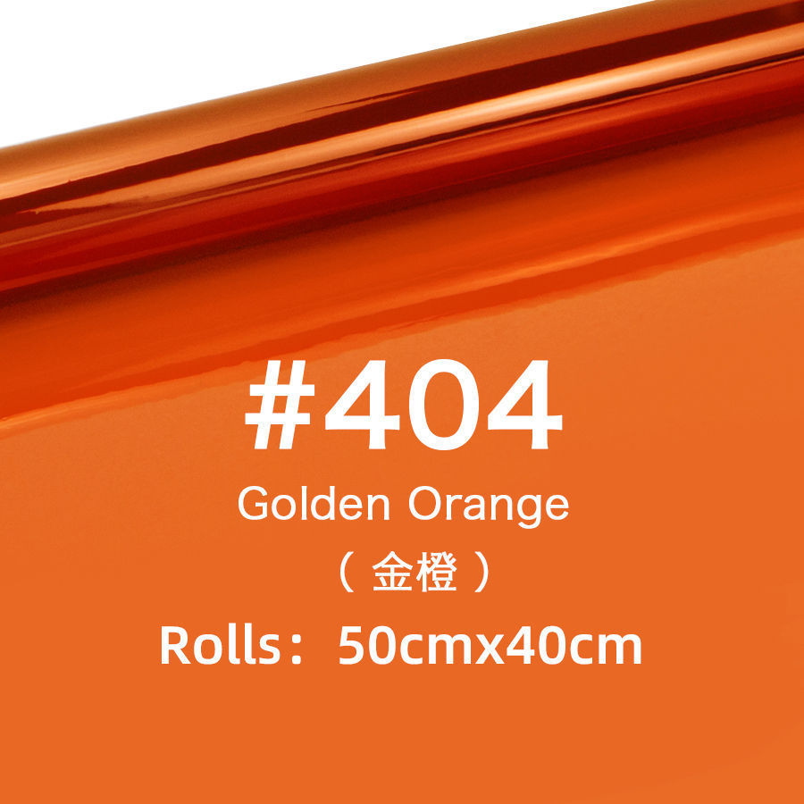 50*40cm leden paper#404【golden orange】