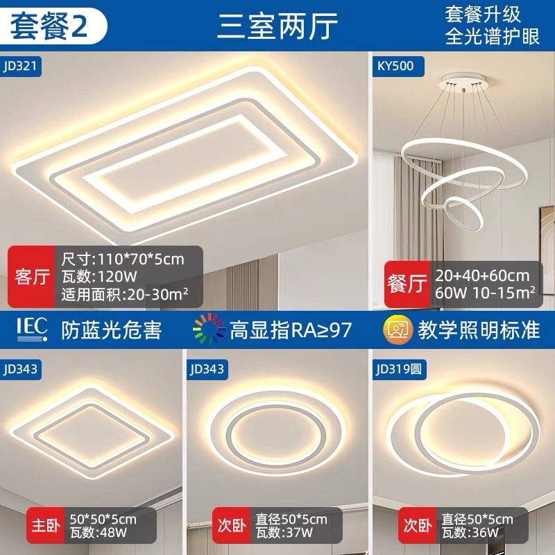 Paquete de protección ocular de espectro completo 7 tres habitaciones y dos salas