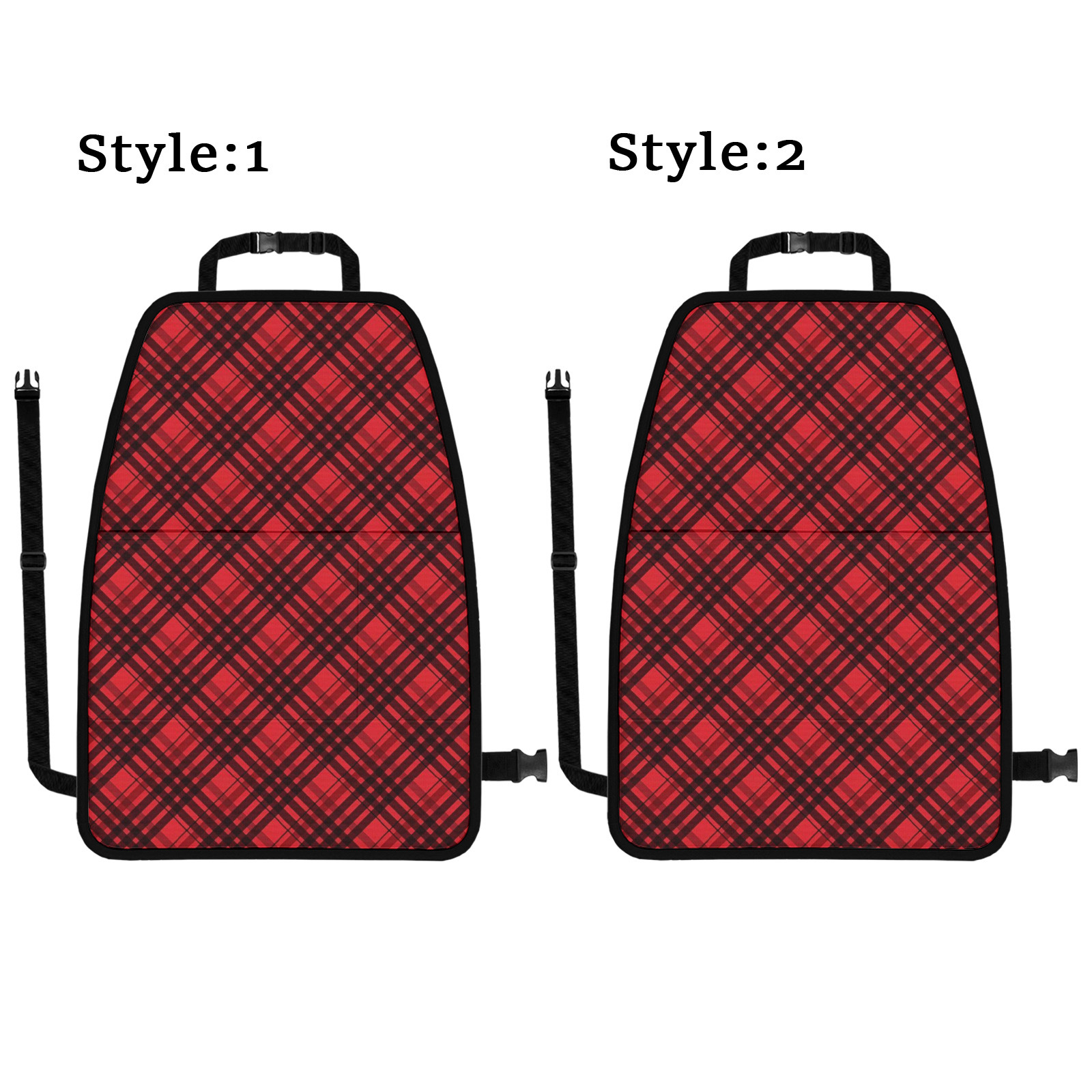 Cross-Border Special Supply of Car Seat Anti-Kick Storage Pads 2 Packs Personalized Graphics and Text Customized Car Seat Back Anti-Kick Pads