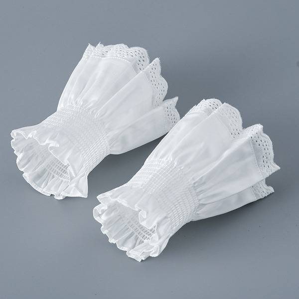 Pseudo -sleeve cotton care set female folds cuffs