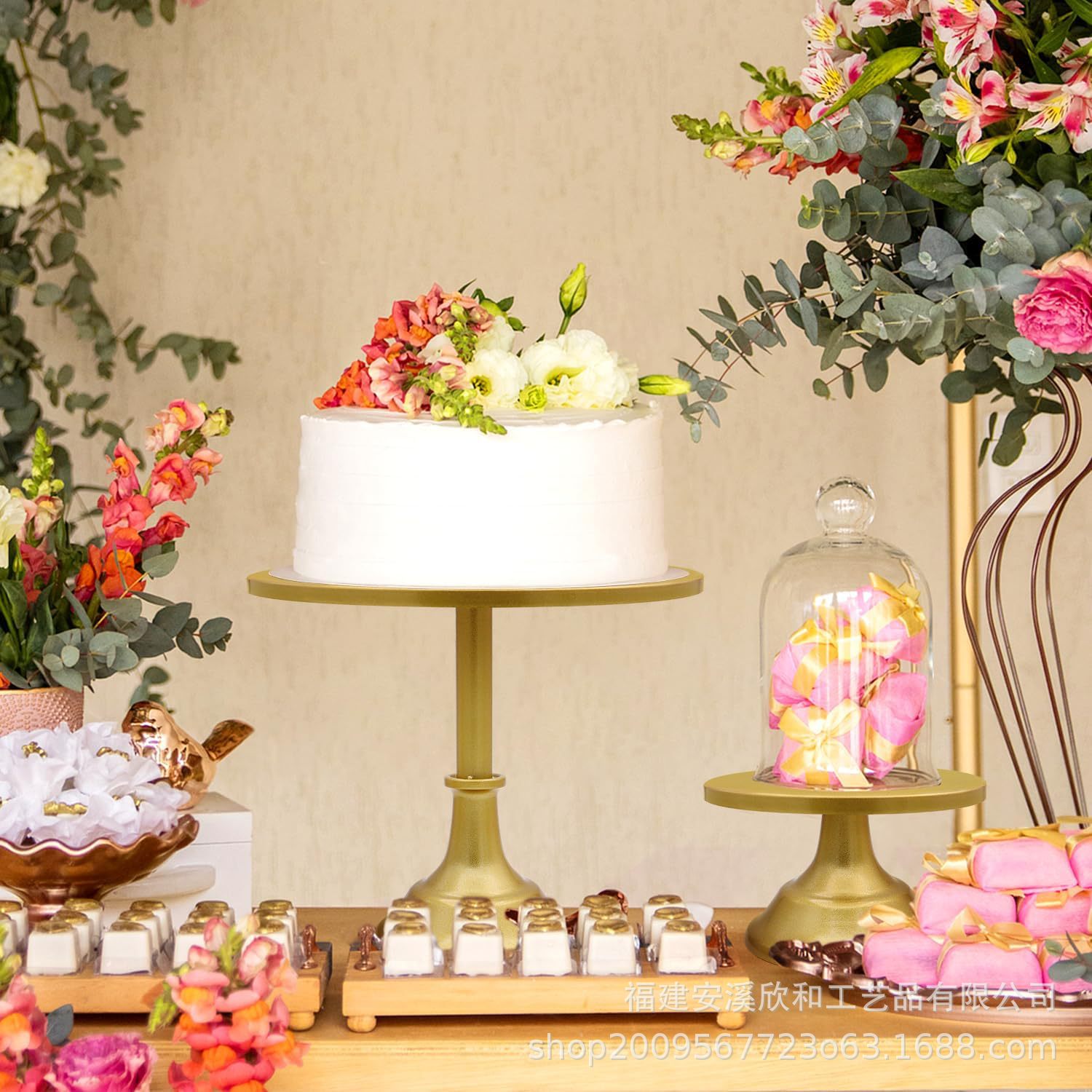 Tabla de postres europea decoración estante de exhibición bandeja de pastel decoración de boda estante de té de la tarde refrigerio estante de pie alto