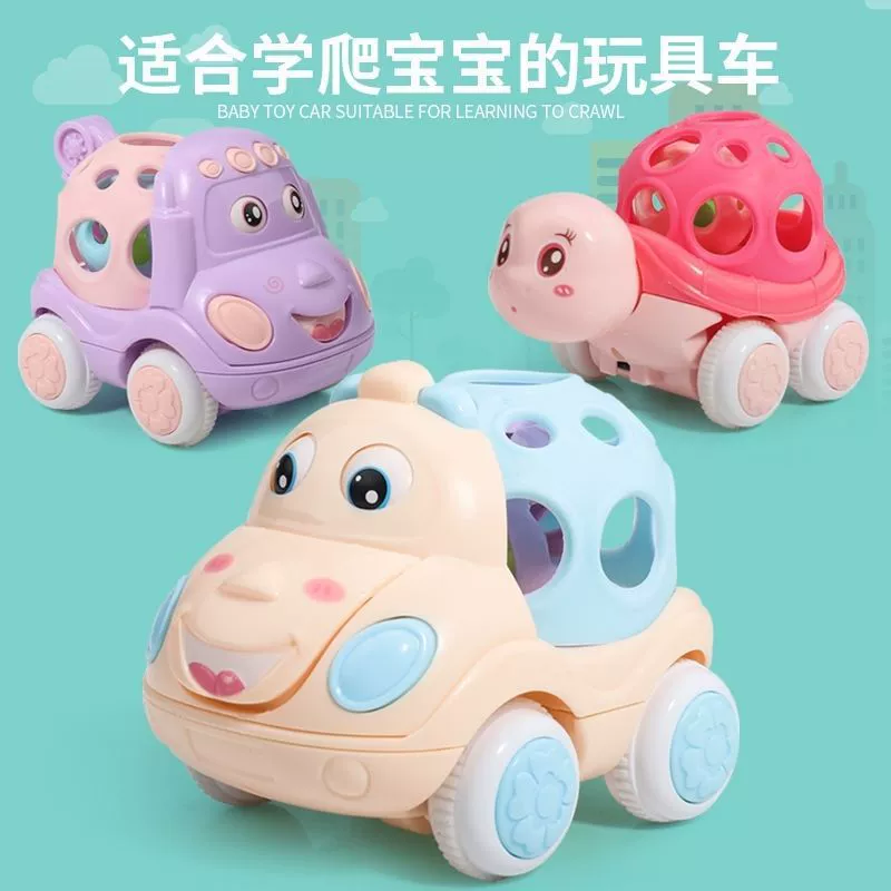 Модельная игрушечная машинка для мальчиков для малышей, инерционная мешкообразная игрушка, со звуком, раннее образование
