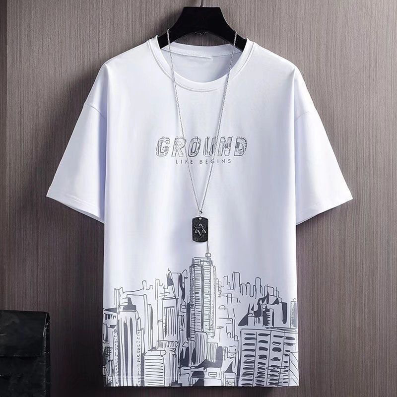 Set de seda de hielo de dos piezas, camiseta de manga corta de hombre, moda de verano, nuevos pantalones cortos casuales, baloncesto deportivo, ropa de hombre guapo