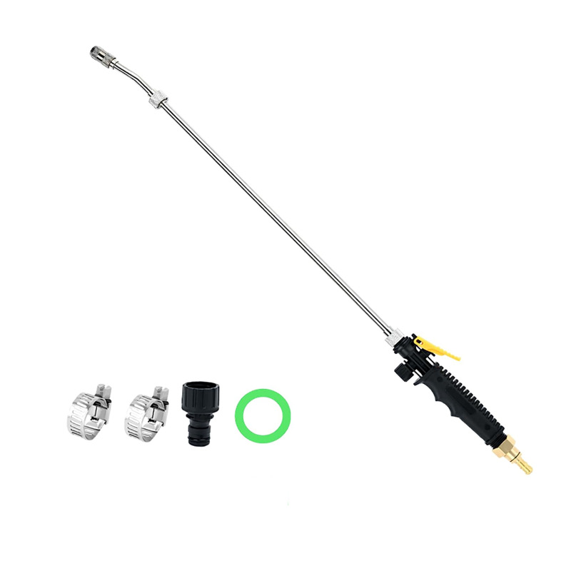 不锈钢长杆清洗枪 雾化蜡水枪 跨境亚马逊 可拆卸长短清洗枪消毒