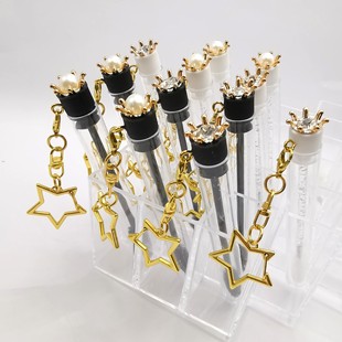 Grafted False Eyelash Brush, Individually Packaged in a Tube, Disposable Crystal Eyelash Comb Tube, Makeup Brush, Eyebrow Brush with Star Key