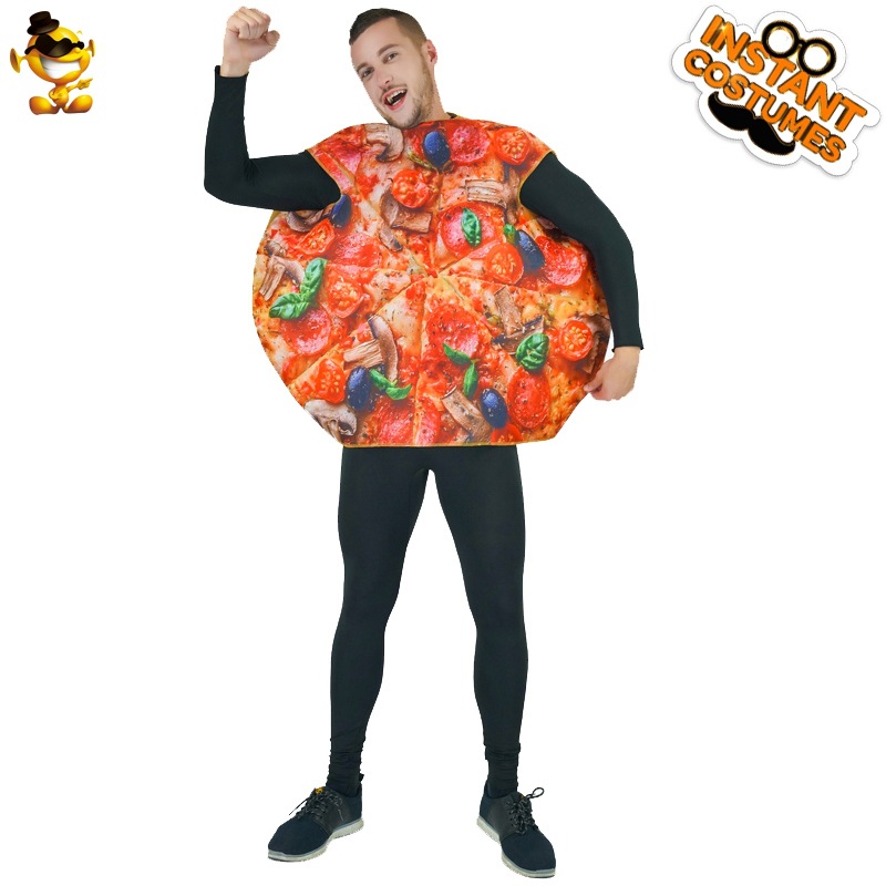 Adulto de Halloween divertido parodia comida esponja pizza partido etapa Cosplay traje rendimiento