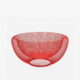 网状铁艺沥水水果篮客厅家居干果盘鸟巢装宽口创意收纳零食篮批发