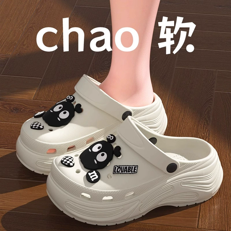 Женские сабо EVA 2025, новые домашние нескользящие сандалии с толстой подошвой, летние уличные сандалии для мужчин и пар