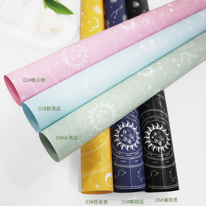 Huaxi distante astrolabe comercio exterior transfronterizo al por mayor flor embalaje de papel de flores de alta calidad ramo impermeable florista materiales de flor