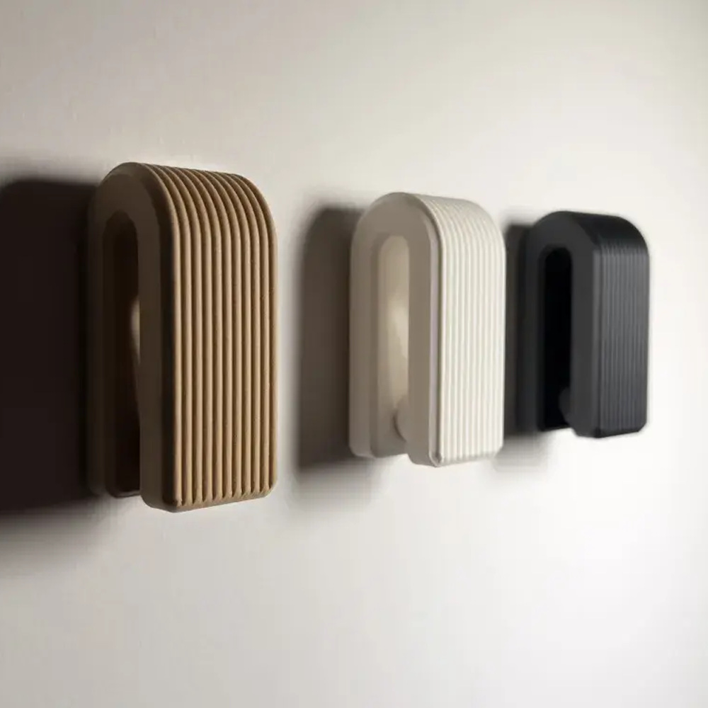 Cross-Border Hot-Selling Gravity Automatic Locking Towel Hook 3D Printed Hole-Free Wall-Mounted Storage Hook Nordic Style