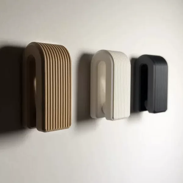 Cross-Border Hot-Selling Gravity Automatic Locking Towel Hook 3D Printed Hole-Free Wall-Mounted Storage Hook Nordic Style