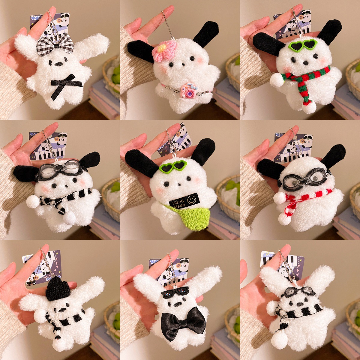 Little Red Book Popular Pilot Pacha Dog Plush Doll Pendant Doll Wholesale Internet Celebrity Bag Keychain Pendant