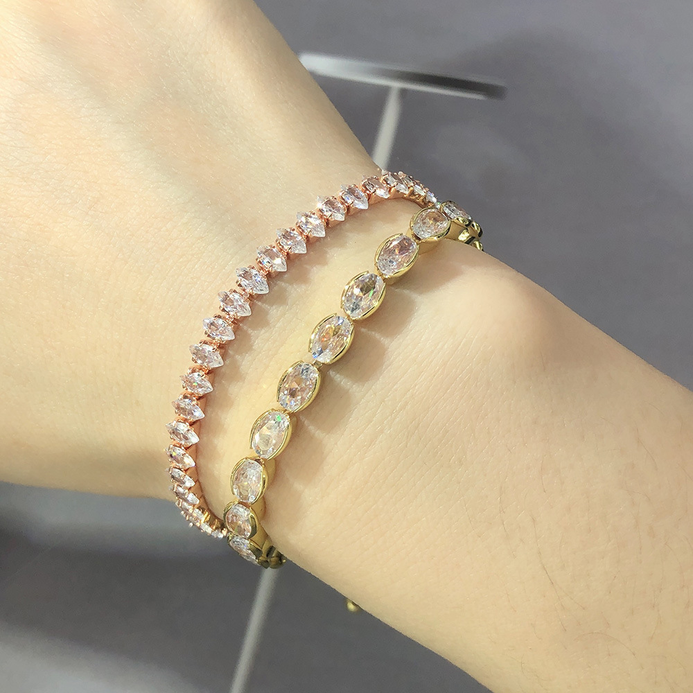 10g Weight Zircon Inlay Material Bracelets, Tennis Bracelet Classification 1 Piece Quantity Daily Occasion Copper Material Eye Pattern Women'S Gender Inlay Design Fashion Style Eye Copper Fashion Bracelets Tennis Bracelet 20