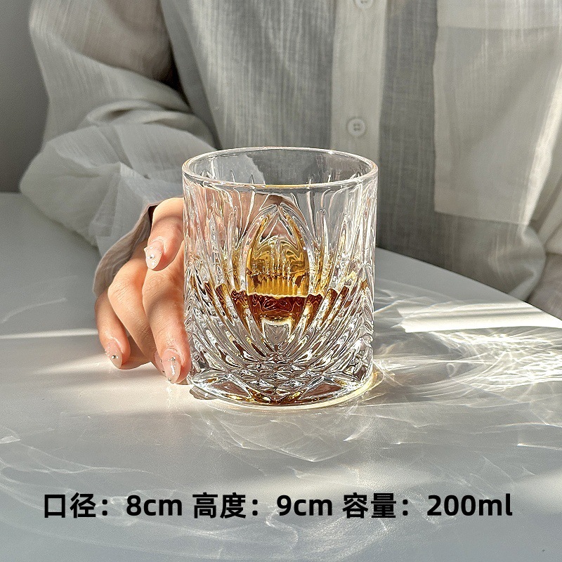 Mesoma ins estilo de fondo grueso cristal whisky Copa Luz de lujo de vino hogar taza de agua vaso de cerveza