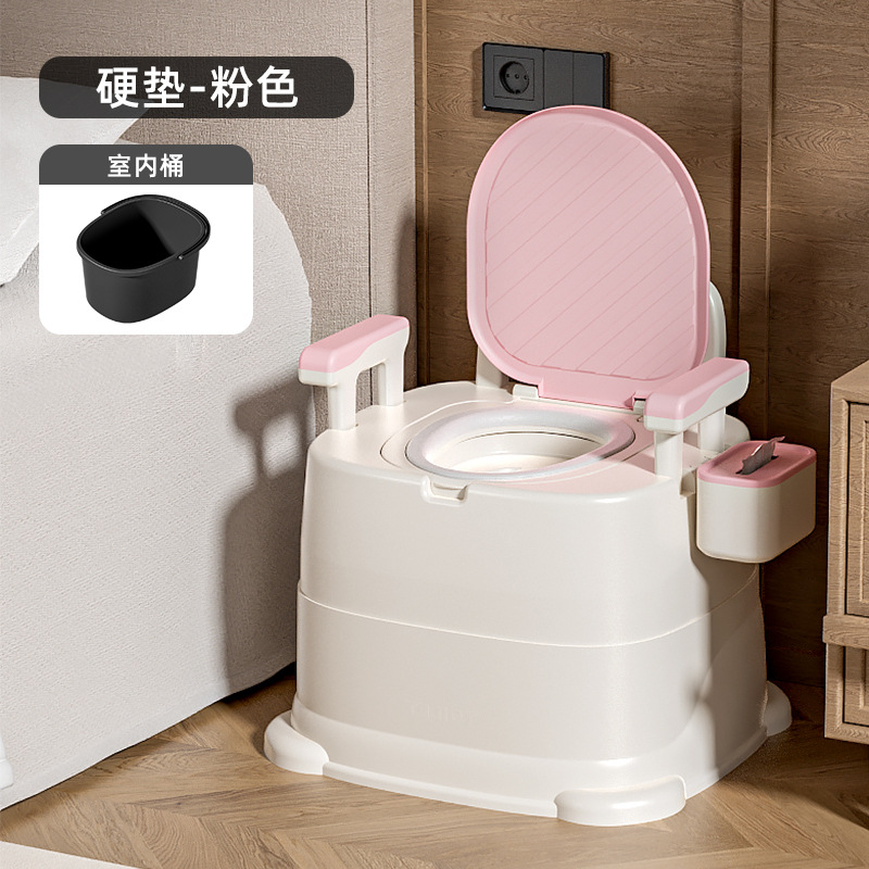 Inodoro móvil para ancianos, inodoro en cuclillas portátil para uso doméstico, inodoro para ancianos, orinal para mujeres embarazadas, sillón para adultos