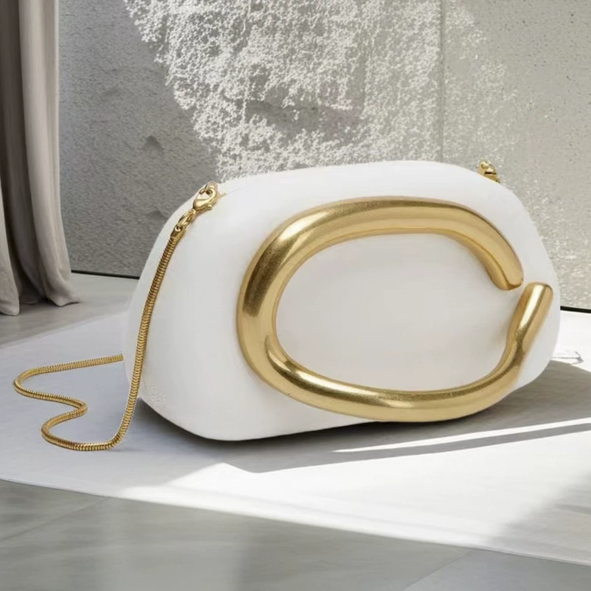 Маленькая clutch-сумка, дизайн в стиле ретро, металлический ящик, через плечо, (торговля через границу)