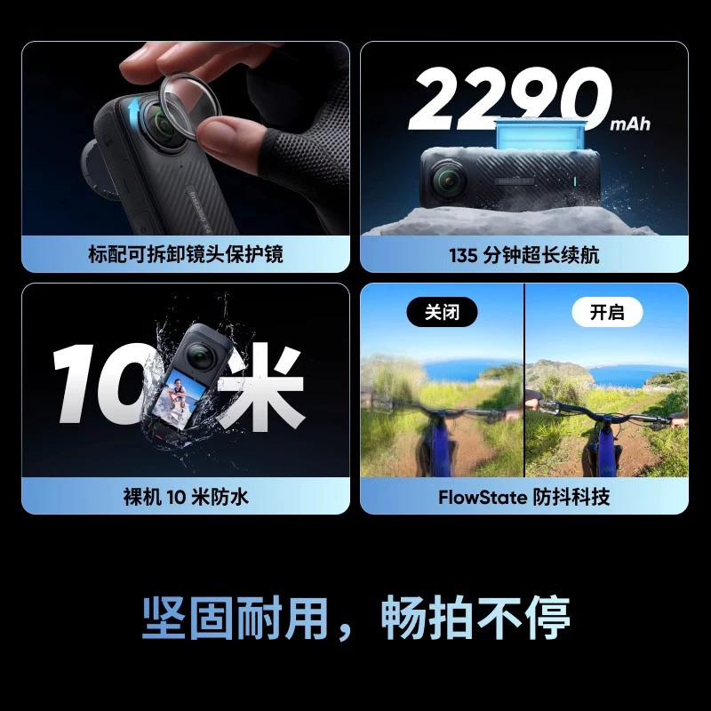 [Новое изделие] Yingshi Insta360 X4 флагман 8K панорамная спортивная камера с анти-шумом и водонепроницаемая камера