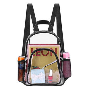 Cross-Border New Pvc Transparent Backpack Student Outdoor Travel Portable Sports Waterproof Large Capacity Fashionable School Bag