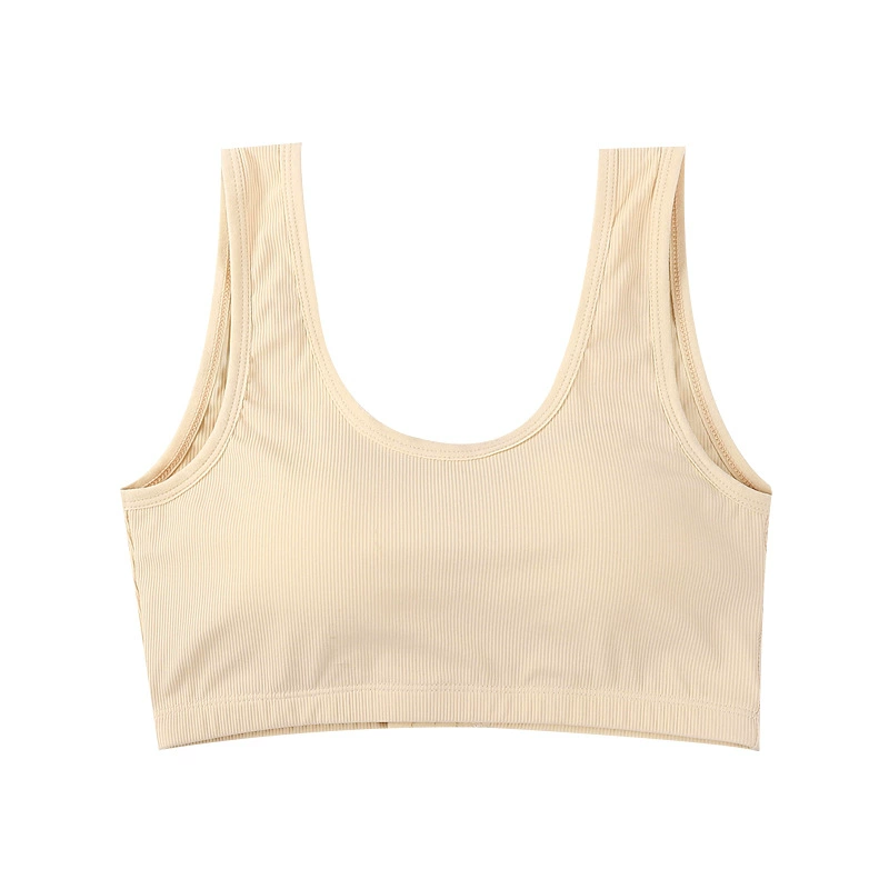 Latex silk breathable bra, tank top, sports top with cups, protective underware, beautiful back