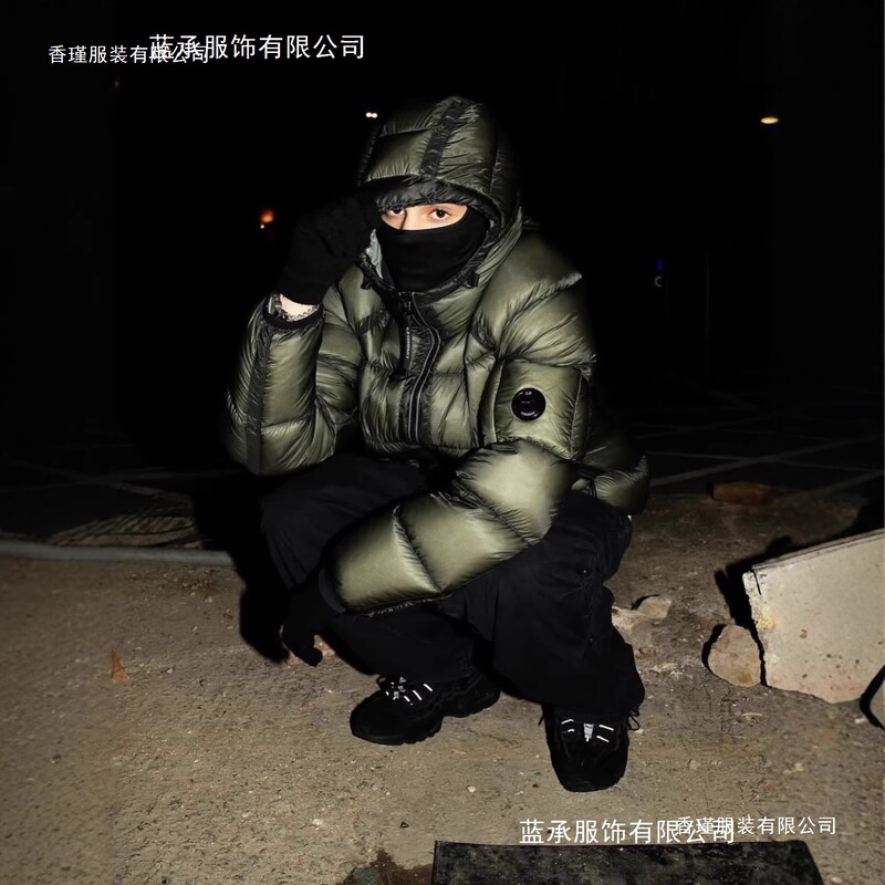 Cross-border European and American C.P.Company cotton jacket, autumn and winter trendy brand cotton coat, thickened and warm hooded top