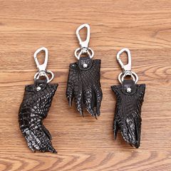 鱷魚爪時尚掛件真鱷魚爪鑰匙扣經典高短鑰匙掛工廠批發