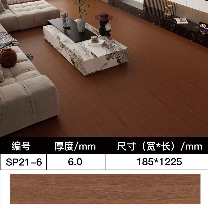 SPC石塑床ロック耐磨耗ホテルのリフォーム改造環境保護家庭用模造木PVC人字石晶床|undefined