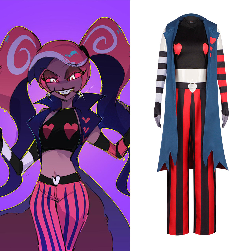 HazbinHotel地獄客棧cos 3V組Velvette薇爾薇緹cosplay萬聖節服裝