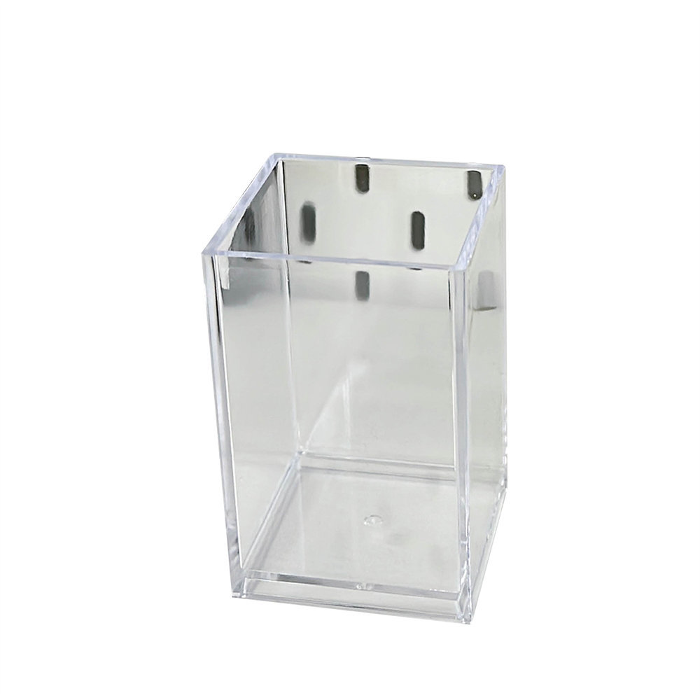 Multi-funcional de acrílico transparente titular de la pluma simple de alta calidad de escritorio de papelería sundries tubo de almacenamiento caja de almacenamiento creativo para las mujeres