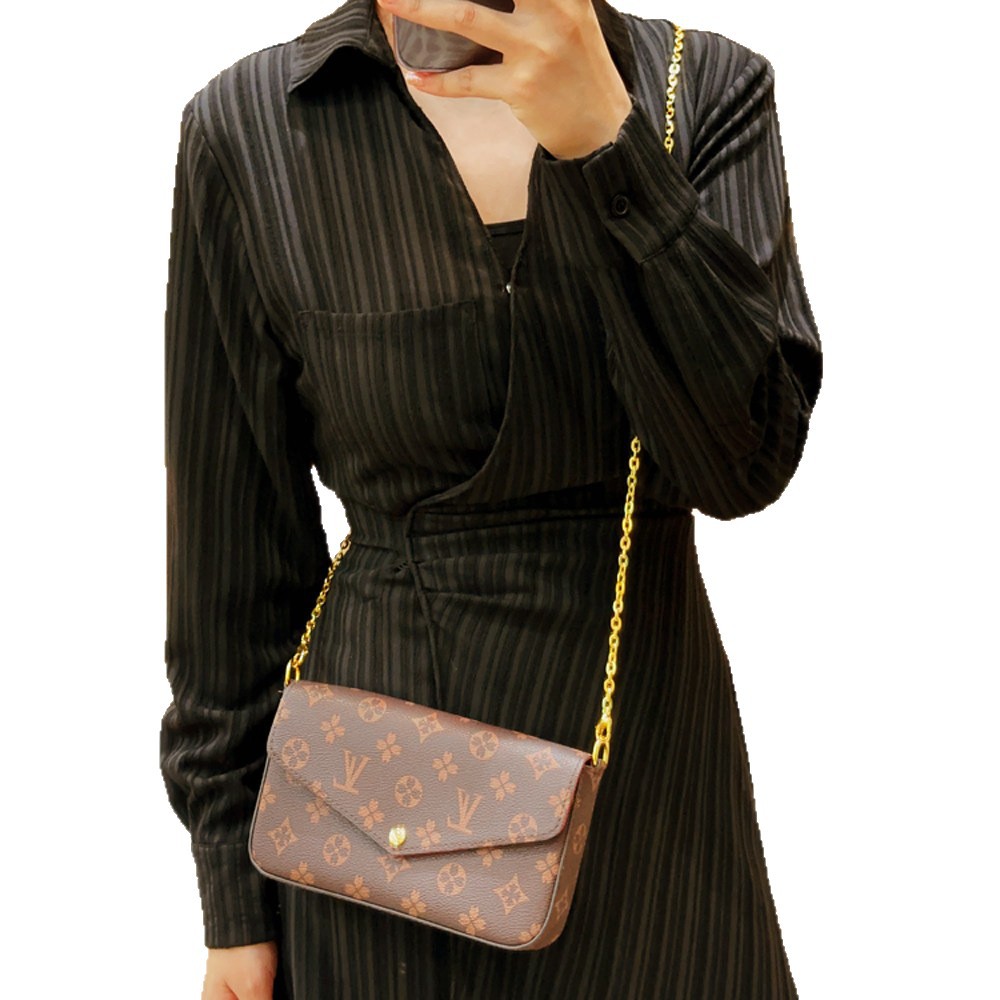 2026 New Classic Genuine Leather Envelope Bag For Women, Versatile Chain Shoulder & Crossbody Bag, 3-In-1 Luxury Small Bag - Thumbnail 5