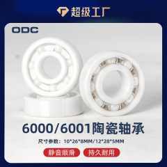 氧化锆全陶瓷轴承6000CE 6001CE耐酸碱耐温高耐腐蚀无磁绝缘轴承