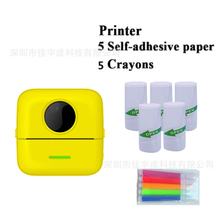 Pocket handheld printer X5, inkless thermal, Bluetooth, compact for students