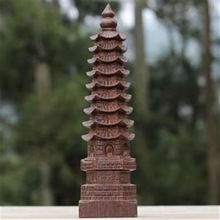 新款越南沉香木雕文昌塔九层雕刻工艺品客厅办公摆件