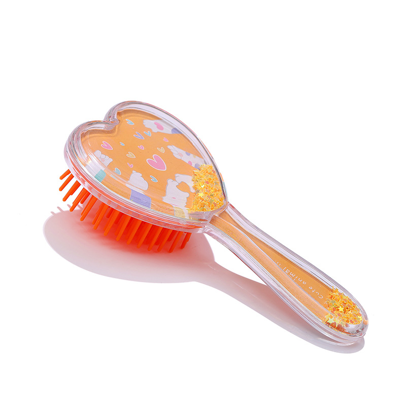 Nuevo amor niños lindo gato de dibujos animados cojín de aire peine macaron color portátil pelo liso pelo airbag peine