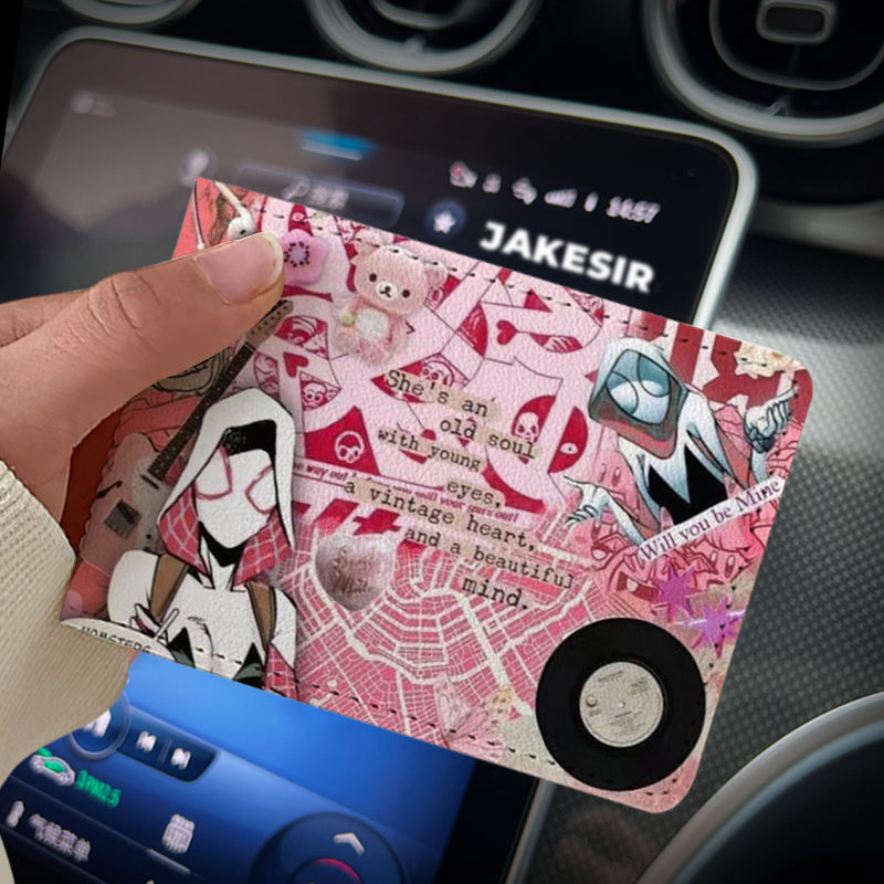 Spider-Man universo de navegación Licencia de Conducir cubierta protectora dos en uno Licencia de Conducir vehículo de motor Licencia de Conducir cubierta de cuero alta apariencia