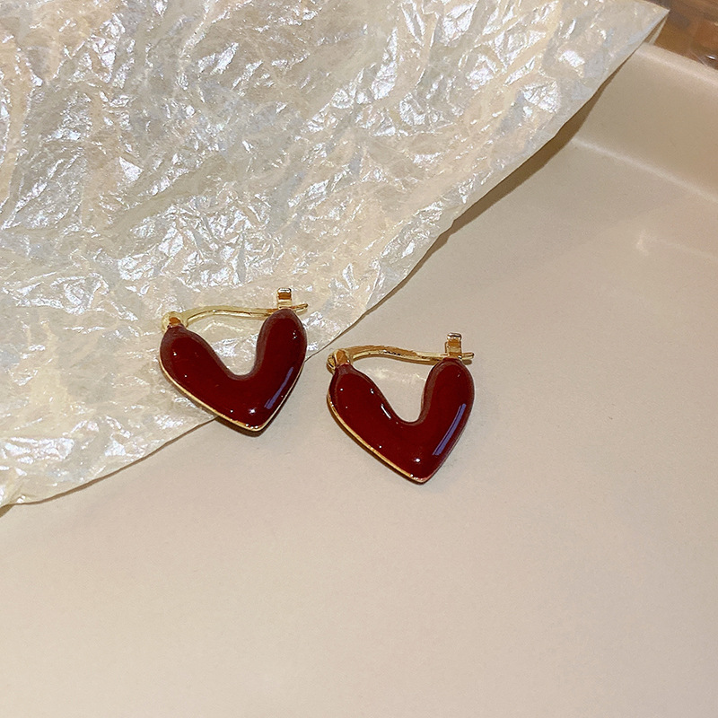 Pendientes franceses retro con lazo, aguja de plata 925, diseño elegante y dulce, estilo lujo ligero