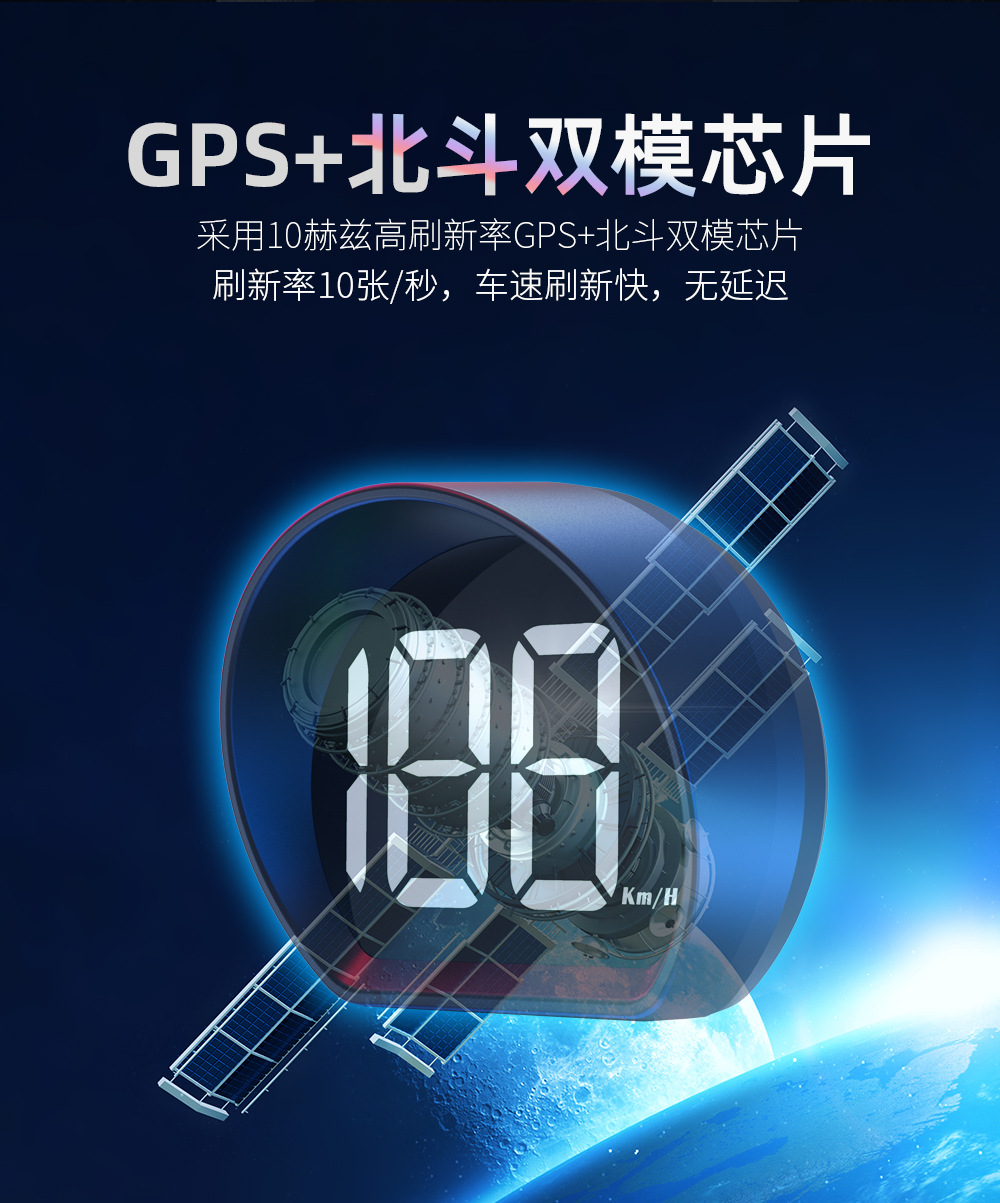 X3 Car Head-Up Display Hud High-Definition Speed Projection with USB Power Supply for Universal Use