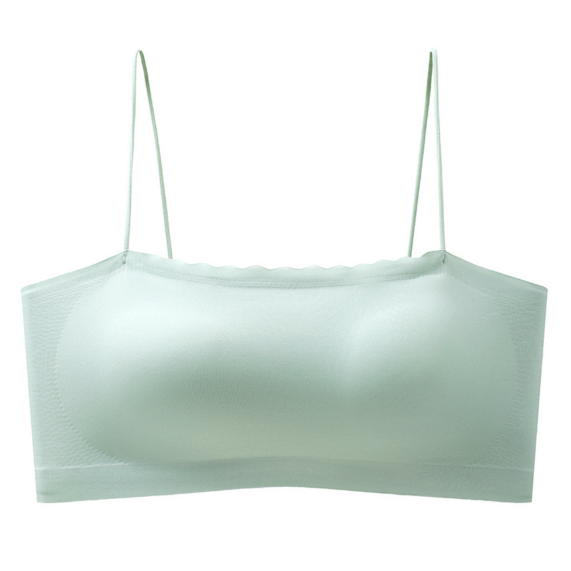 Pure Desire Ropa interior de alta gama Pechos pequeños de las mujeres reunidos Ropa interior sin costuras Sujetador Ropa interior reunada de las mujeres sin anillo de acero