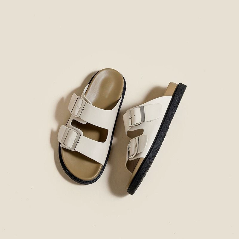Летние модные женские шлепанцы, универсальная обувь в стиле Birkenstock Boston, сабо-туфли, Коллекция 2024 года, высокая класса, для носки на улице