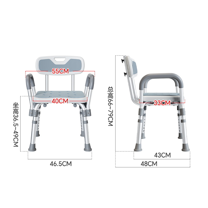 silla de baño personalizada silla antideslizante embarazada inodoro doméstico taburete de lavabo asiento de ducha de ancianos altos baños