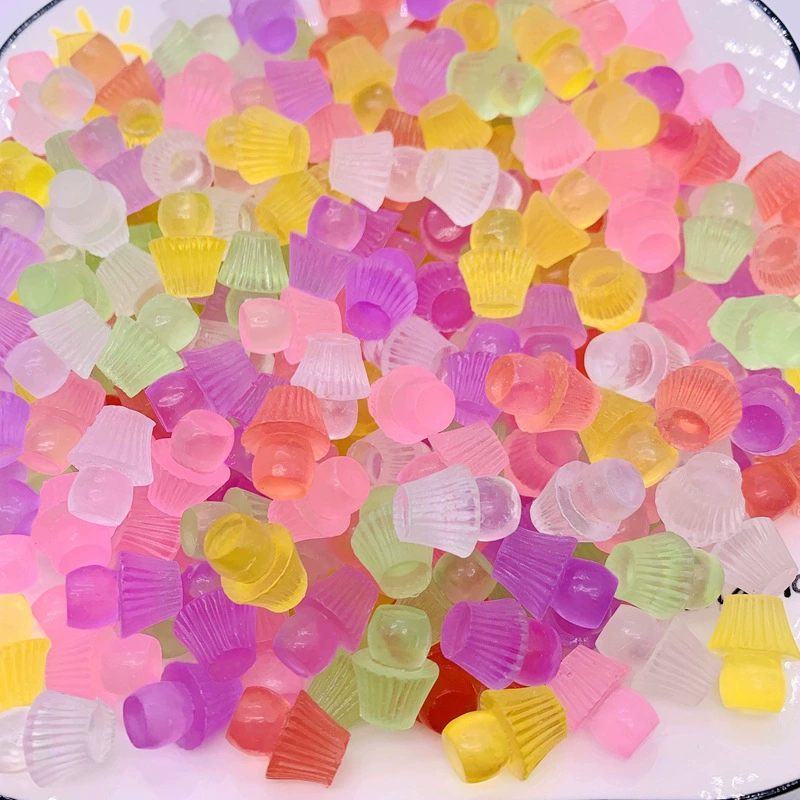 Имитация светящейся стерео лампы-гриба, смола, аксессуары «сделай сам», игровой домик, маленькие украшения, кукольная машина, игрушки, материалы ручной работы