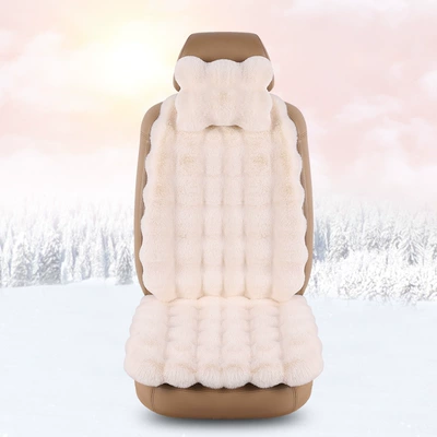 Wool pad – small three thick warm pad - off-white-driver-headrest