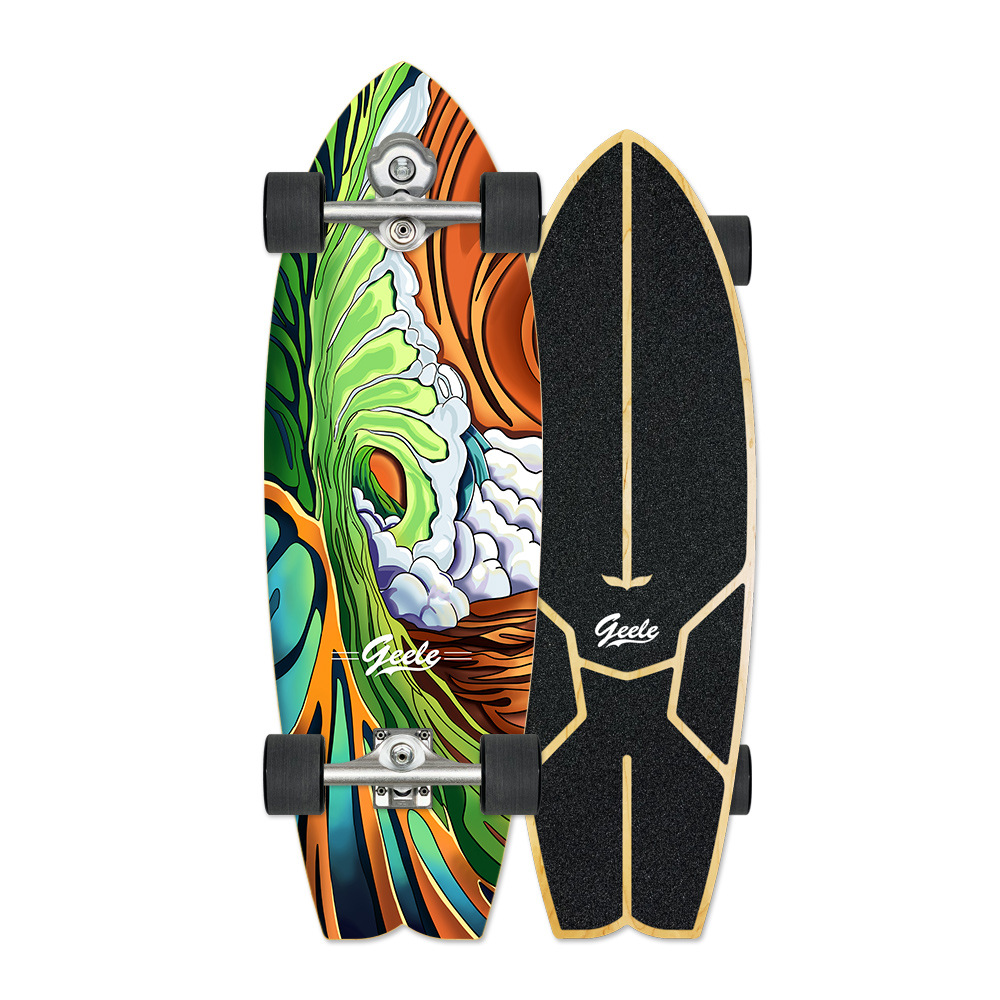 Geele Carver yow land surfboard S5 Rotating Torsion spring ski practice board surfing training board 31-inch