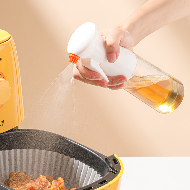 Kitchen household oil sprayer, glass air fryer oil bottle, cooking oil spray jug, misting bottle, atomized oil can